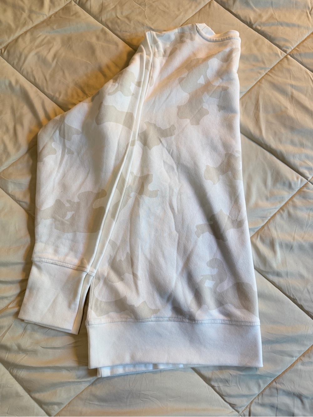 Woman White Camo Top - Lightweight Shirt